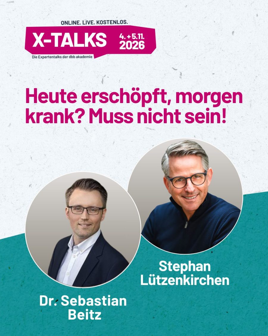 Stephan Lützenkirchen - X-TALKS der dbb akademie e.V. am 4. + 5. November